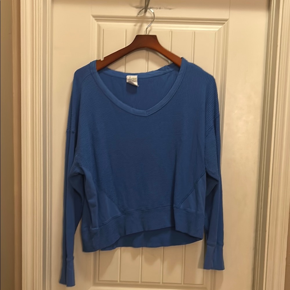 Aerie Blue Long Sleeve Top